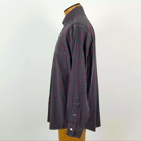 Lauren Ralph Lauren Mens Button down Dress Shirt Red & Green Plaid Size 16.5 32 - Picture 4 of 7